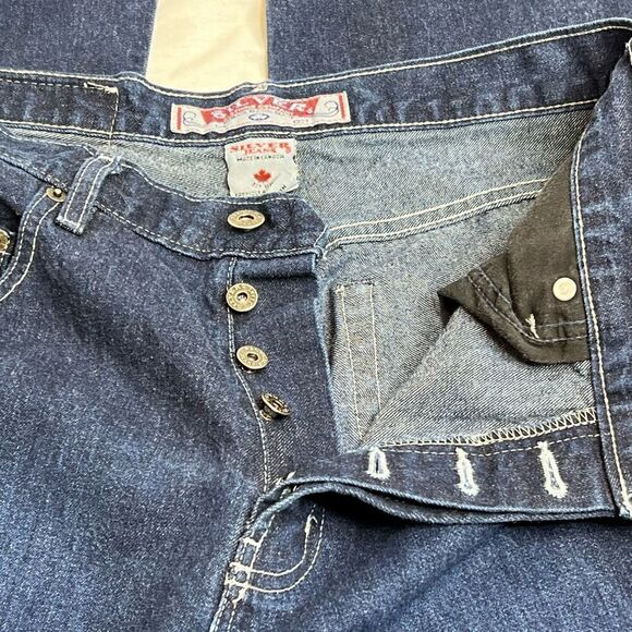 Silver Jeans company vintage button fly jeans size 32 X 34 - Picture 8 of 16